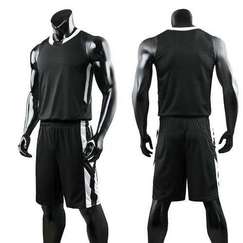 2019 New Basketball Jerseys Set Men Blank Training Jersey Set Pockets Tracksuits