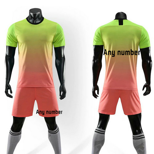 Adult Children Football Jerseys Uniform Breathable Men Kids Survetement Gradient