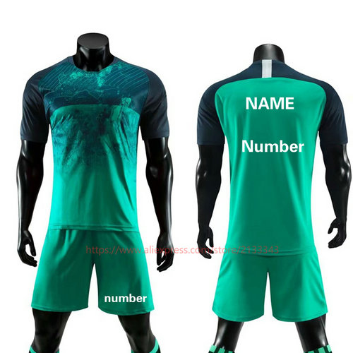 Free Custom Adult Kids Soccer Jersey Set Survetement Men Football Kit Training