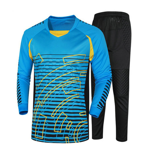 Men Long Sleeve goalkeeper uniforms Football Jerseys Survetement Football Soccer