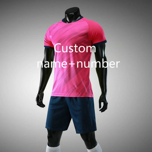 Men Soccer Training Suits Football Uniform Blank Soccer Jerseys Running