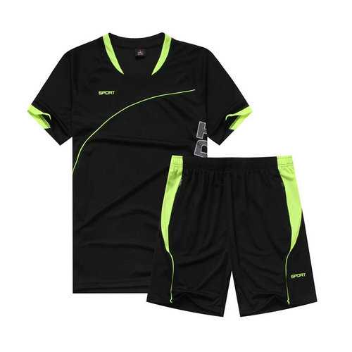 Mens Soccer Jersey Set Boys Short Sleeve Training Football Kit 2017 Football