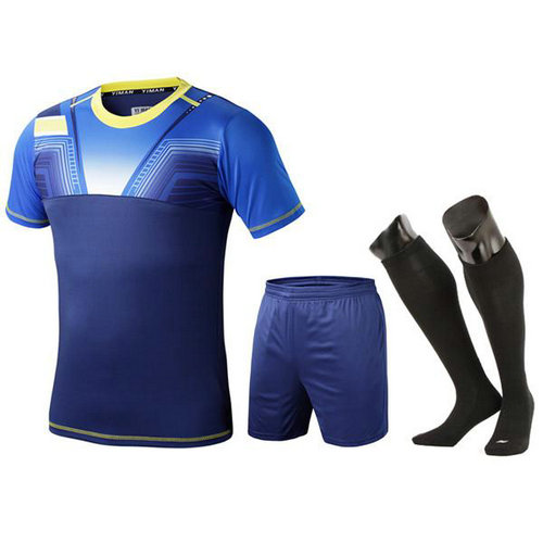 New Mens Football Soccer Jerseys Teens Short Sleeve Football Training Sets