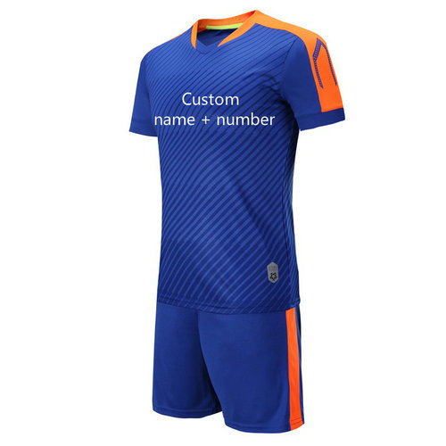 Soccer Sets Training Sport Set Kits Team Football Men Jersey Customize V Neck
